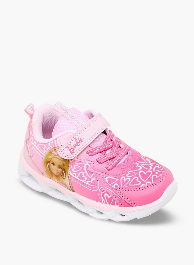 باربي Girls Hook & Loop Sneakers